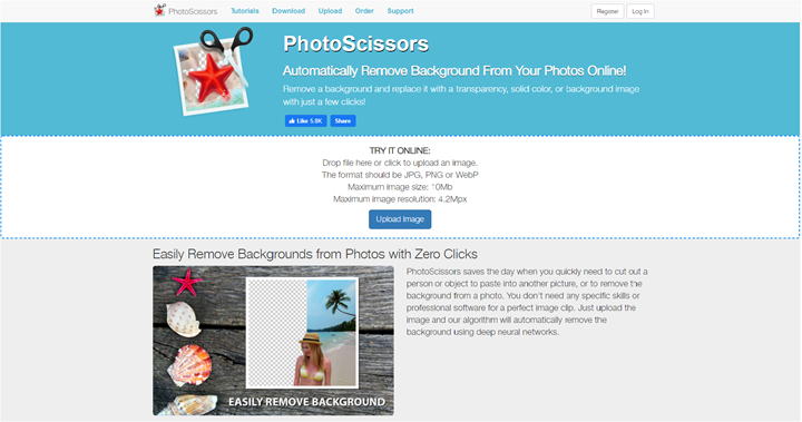 Photoscissors Removal Background